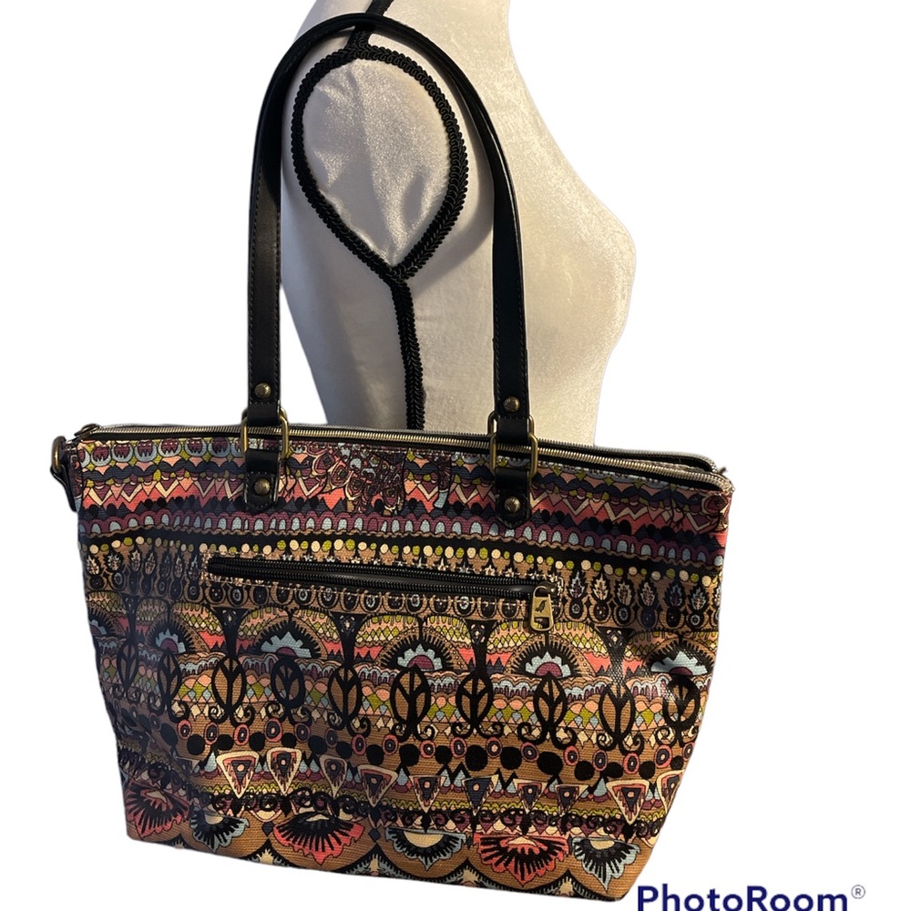 Sakroots Vinyl Zippable Bag Lunch tote .